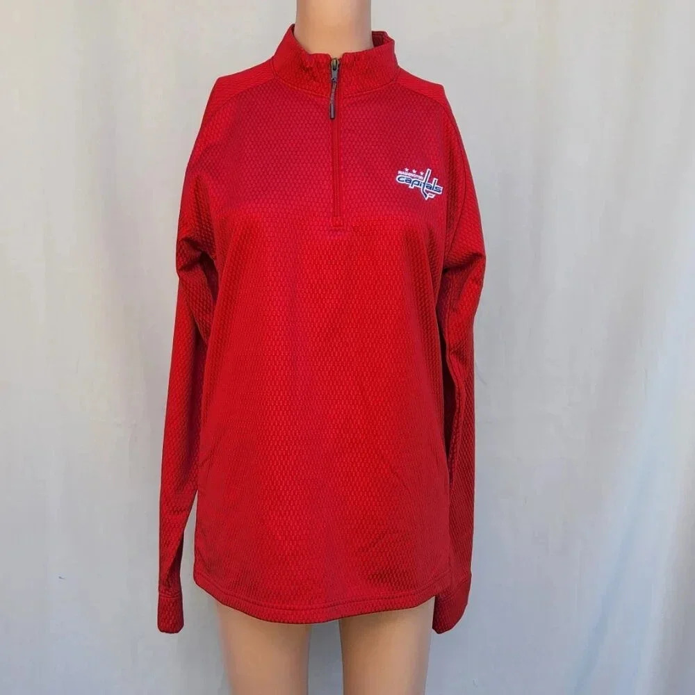 NWT Washington Cardinal NHL Men's 1/4 Zip Pullover Sweater Jacket Size Small